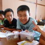 ２度もオオクワガタをゲットしたラッキーボーイ