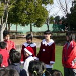 美人？サンタもいるよ